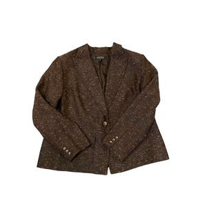 Brown Textured Blazer